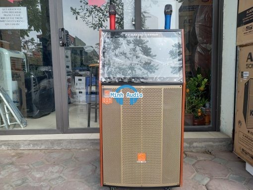 Loa kéo có màn hình: có nên mua hay dùng tivi, màn hình rời? Loa kéo có màn hình - Sonaco MH15 màn hình 22 inch