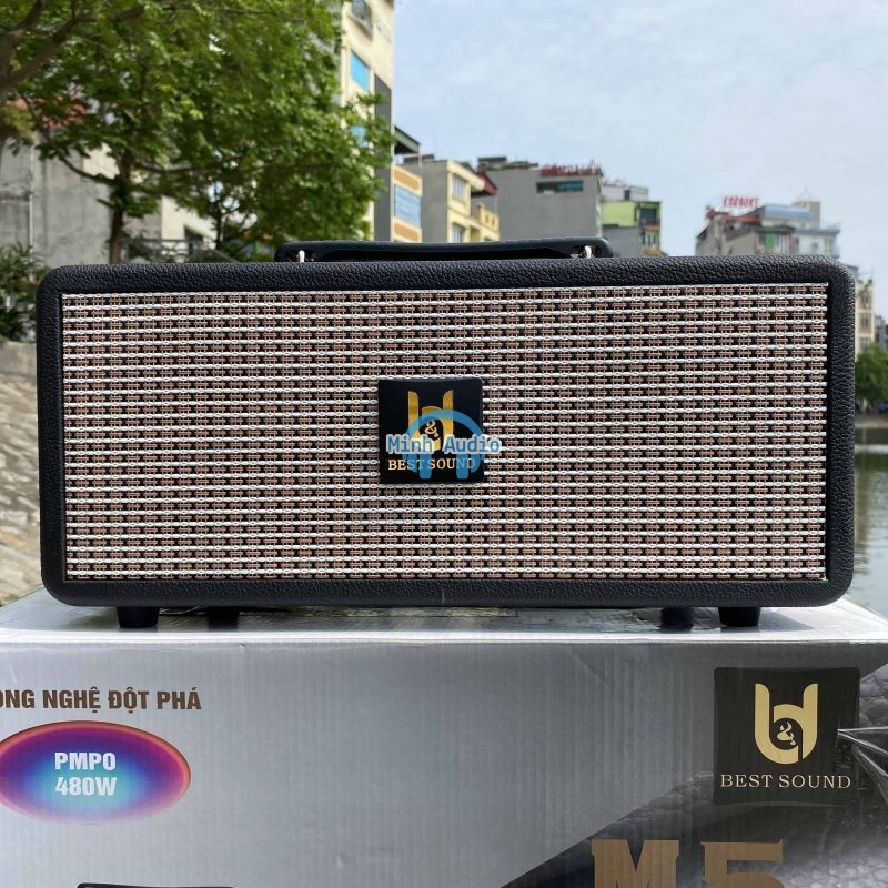 Loa bluetooth Best Sound M5 karaoke reverb mini x&aacute;ch tay
