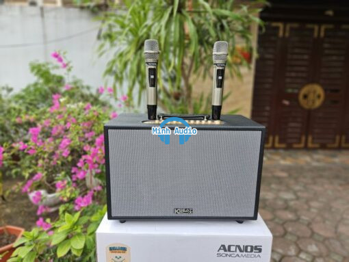Kết nối loa k&eacute;o với tivi - loa Acnos Hinet 3600 t&iacute;ch hợp đầu karaoke