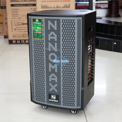 Loa k&eacute;o Nanomax SK-12X5 bass 30cm 400W th&ugrave;ng gỗ &eacute;p
